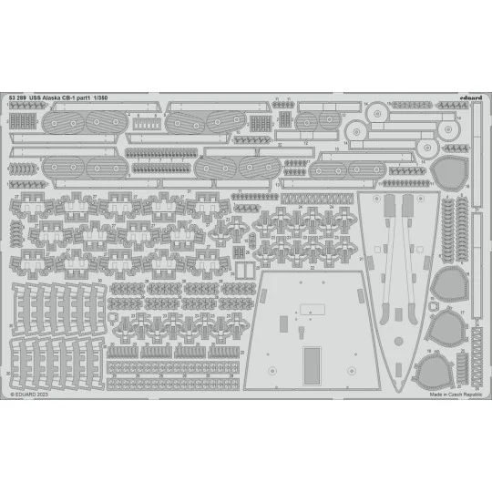 USS Alaska CB-1 part 1 for HOBBY BOSS - Eduard Accessories 53289