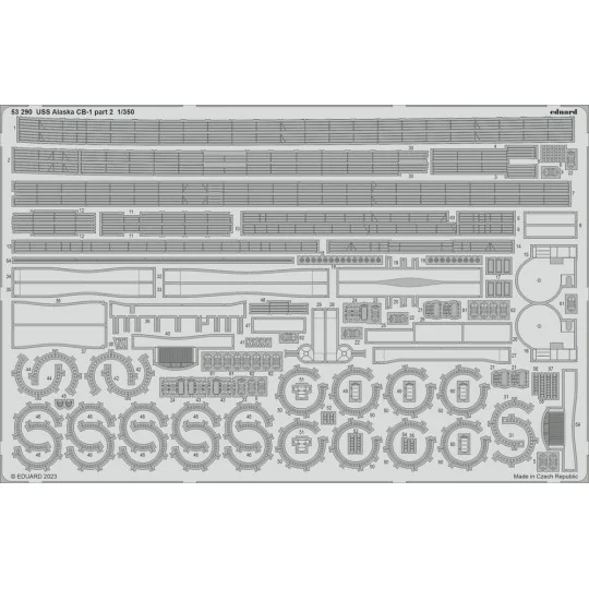 USS Alaska CB-1 part 2 1/350 for HOBBY BOSS - Eduard Accessories 53290