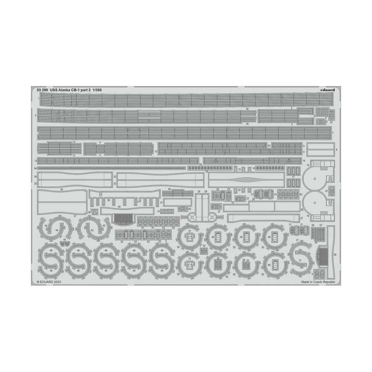 USS Alaska CB-1 part 2 1/350 for HOBBY BOSS, 1/350 - Eduard Accesso...