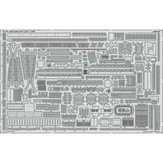 USS Alaska CB-1 part 3 1/350 HOBBY BOSS - Eduard Accessories 53291