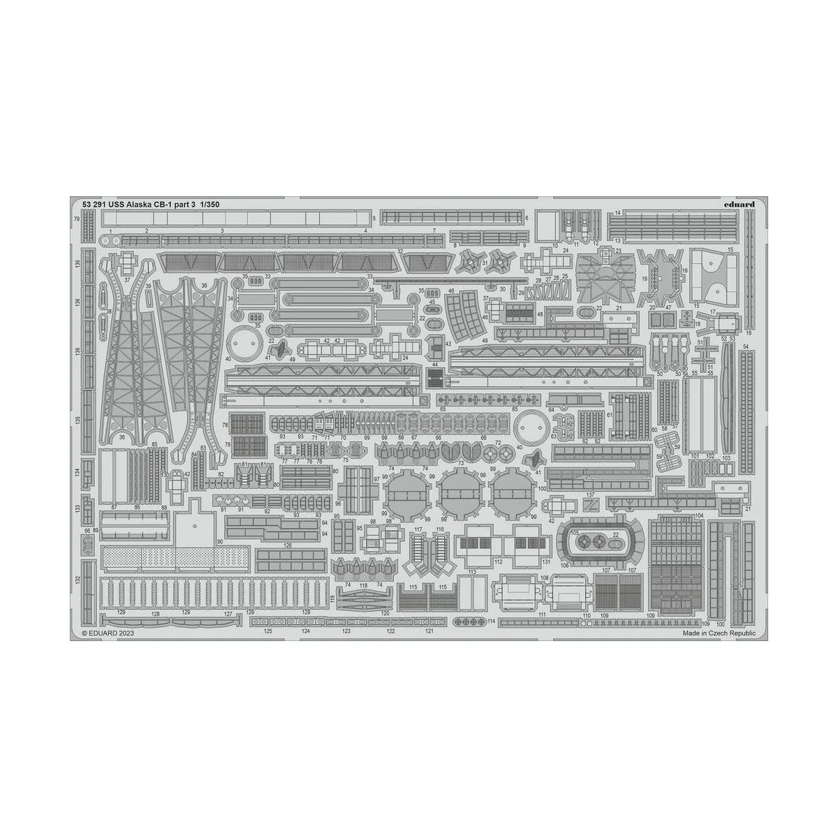 USS Alaska CB-1 part 3 1/350 HOBBY BOSS, 1/350 - Eduard Accessories...