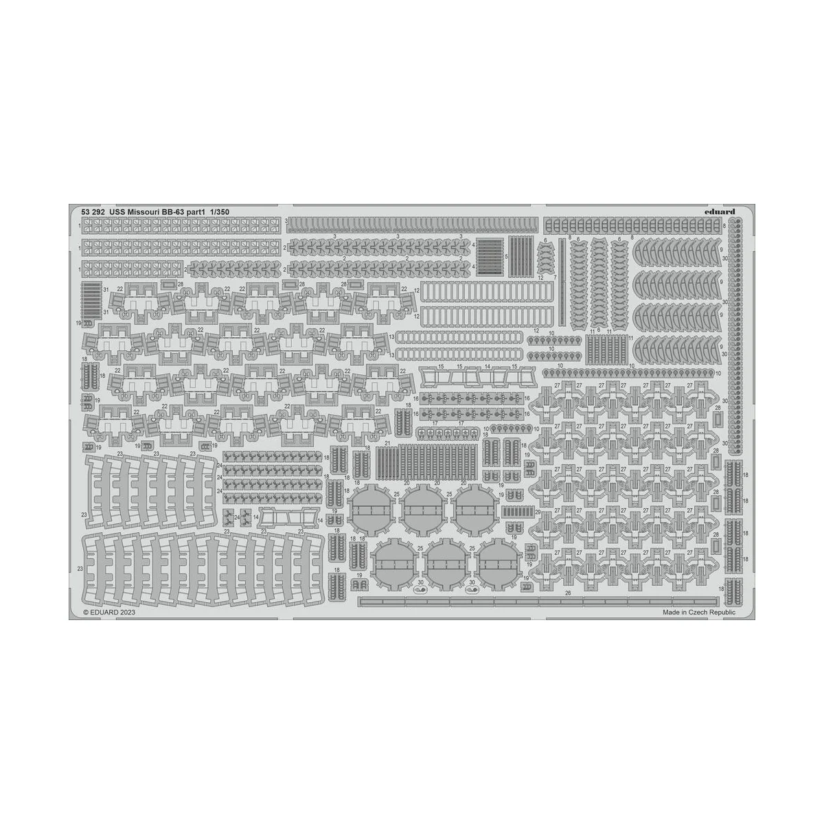 USS Missouri BB-63 1/350 HOBBY BOSS - Eduard Accessories 53292