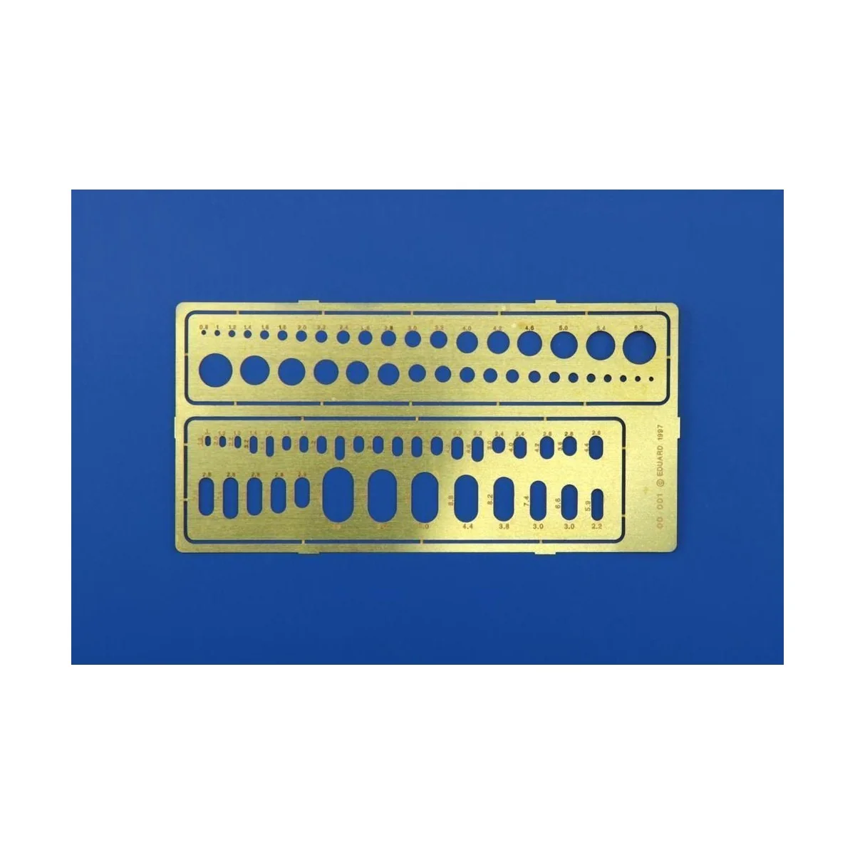 Kreise und Ovale Gravierschablone, 1/72 - Eduard Accessories 00001