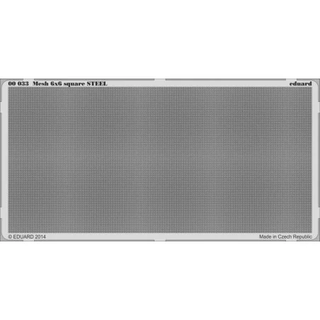 Mesh 6x6 square STEEL - Eduard Accessories 00033