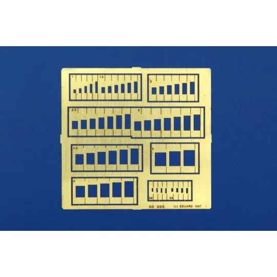 Rechtecke Gravierschablone, 1/72 - Eduard Accessories 00005