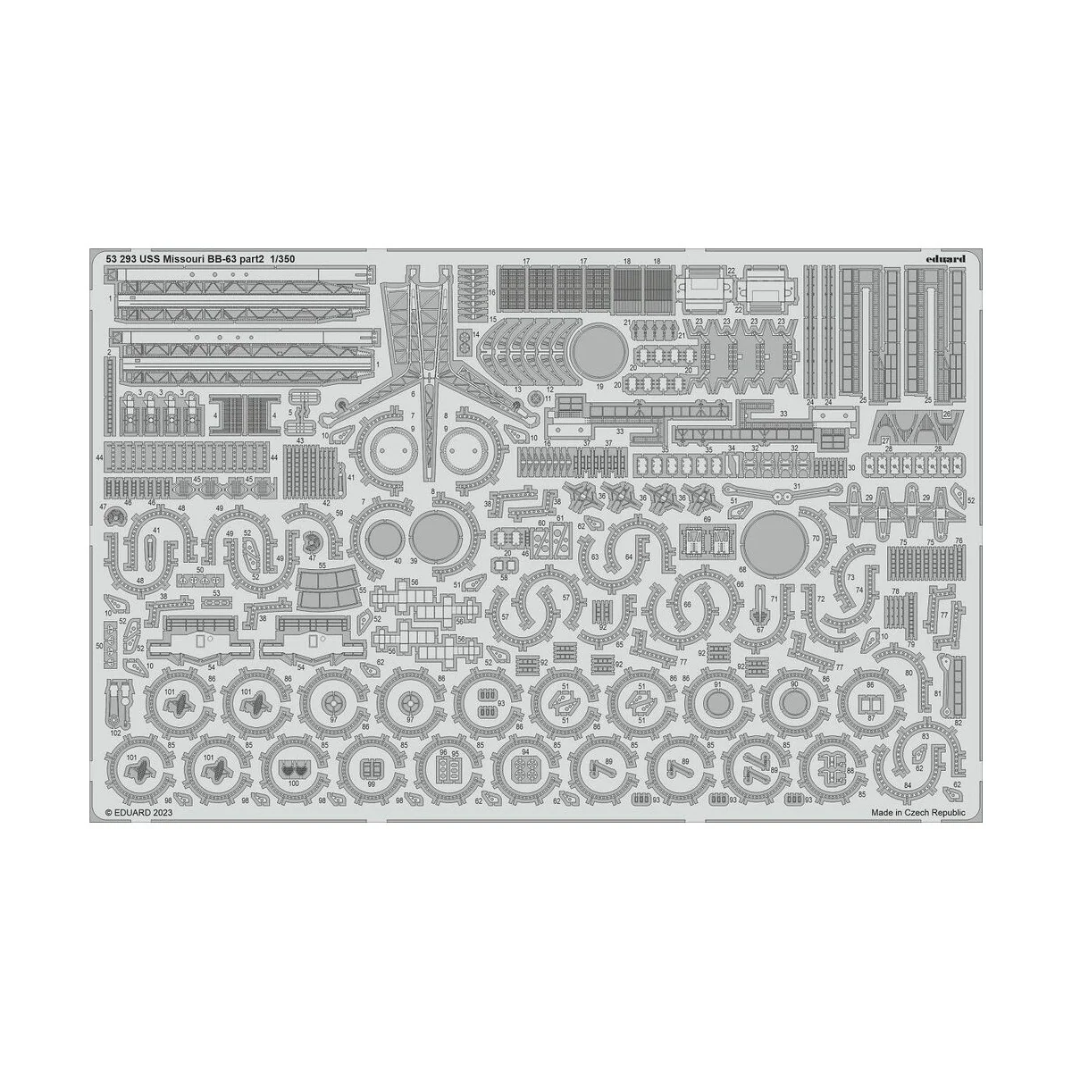 USS Missouri BB-63 part 2 1/350 HOBBY BOSS, 1/350 - Eduard Accessor...