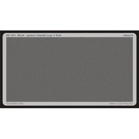 Gitter / Mesh rhomb type 1 6 x 6 - Eduard Accessories 104