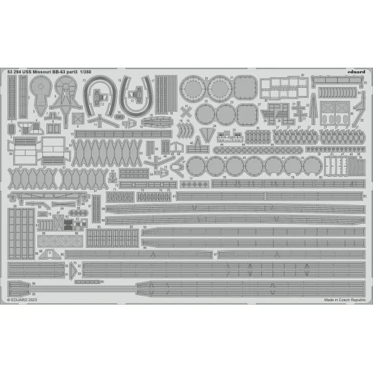 USS Missouri BB-63 part 3 1/350 HOBBY BOSS - Eduard Accessories 53294