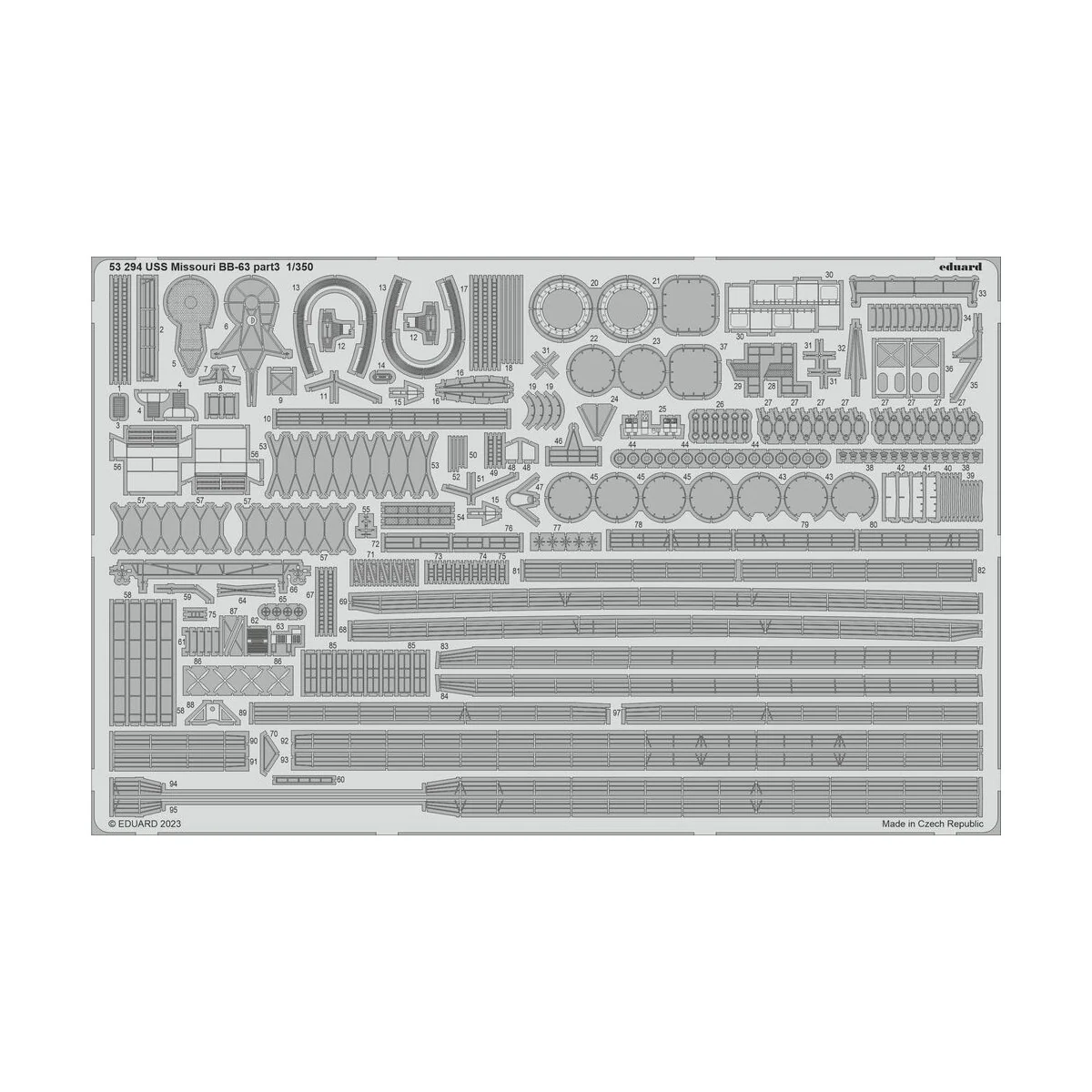 USS Missouri BB-63 part 3 1/350 HOBBY BOSS, 1/350 - Eduard Accessor...