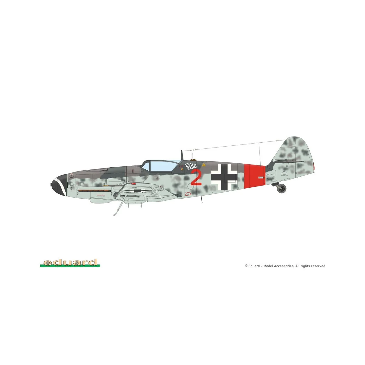 GUSTAV Pt. 3 DUAL COM EDUARD-LIMITED, 1/72 - Eduard Plastic Kits 2150