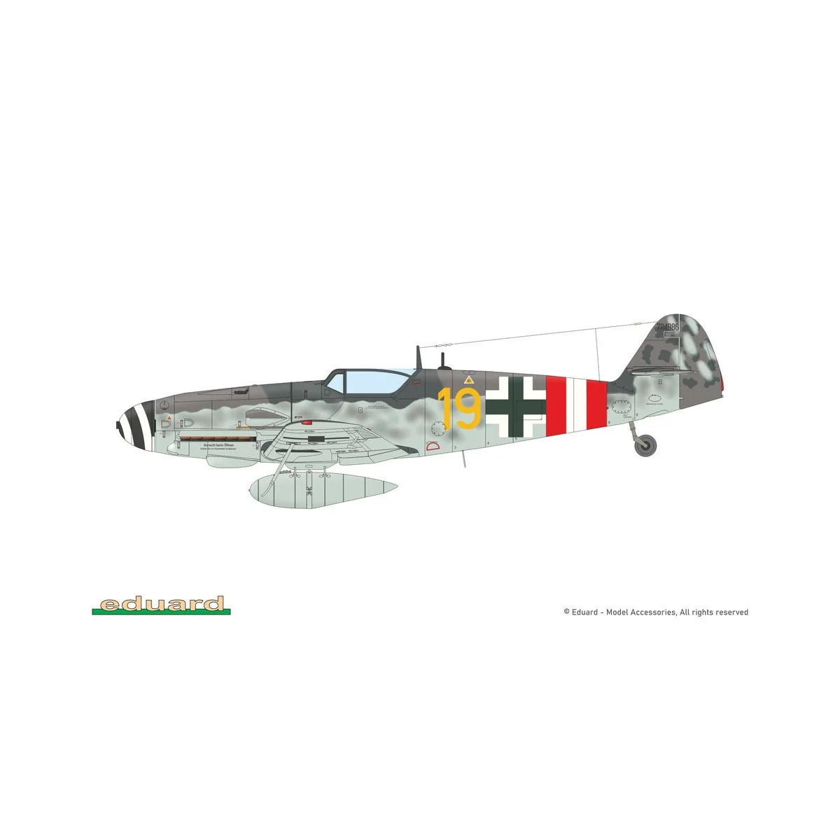 GUSTAV Pt. 3 DUAL COM EDUARD-LIMITED, 1/72 - Eduard Plastic Kits 2150
