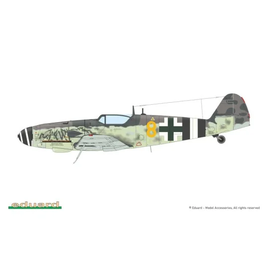 GUSTAV Pt. 3 DUAL COM EDUARD-LIMITED, 1/72 - Eduard Plastic Kits 2150