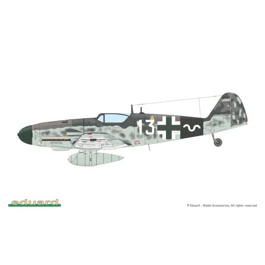 GUSTAV Pt. 3 DUAL COM EDUARD-LIMITED, 1/72 - Eduard Plastic Kits 2150