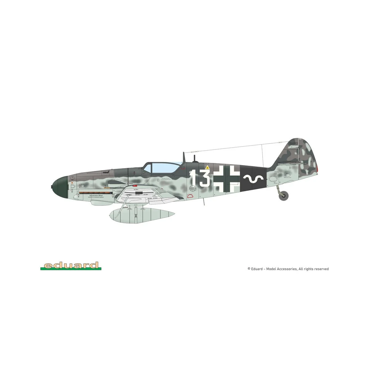 GUSTAV Pt. 3 DUAL COM EDUARD-LIMITED, 1/72 - Eduard Plastic Kits 2150