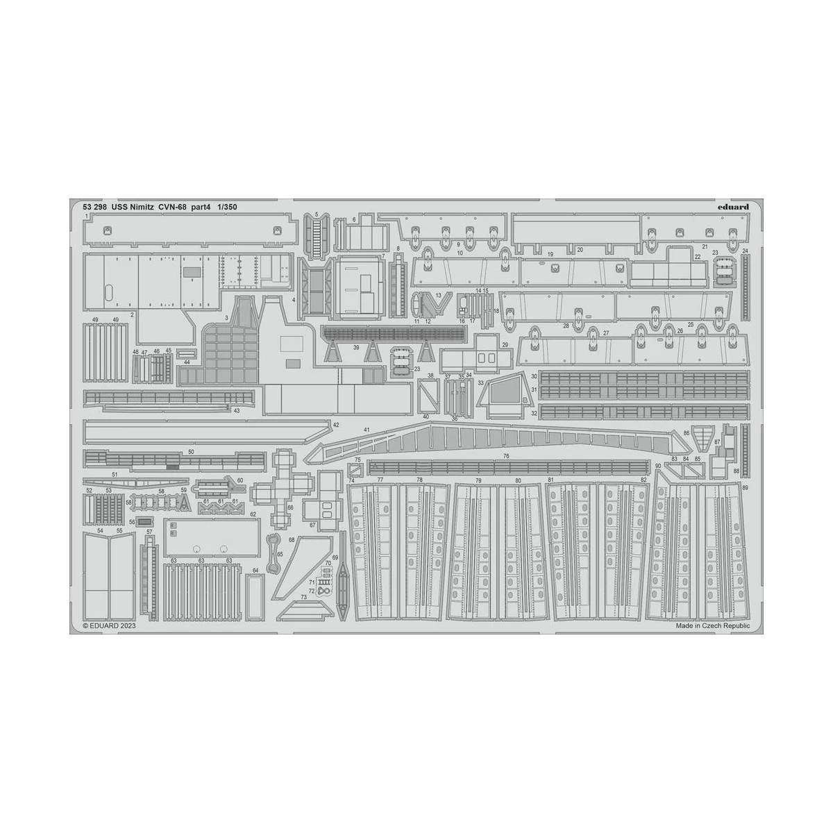 USS Nimitz CVN-68 part 4 1/350 TRUMPETER, 1/350 - Eduard Accessorie...