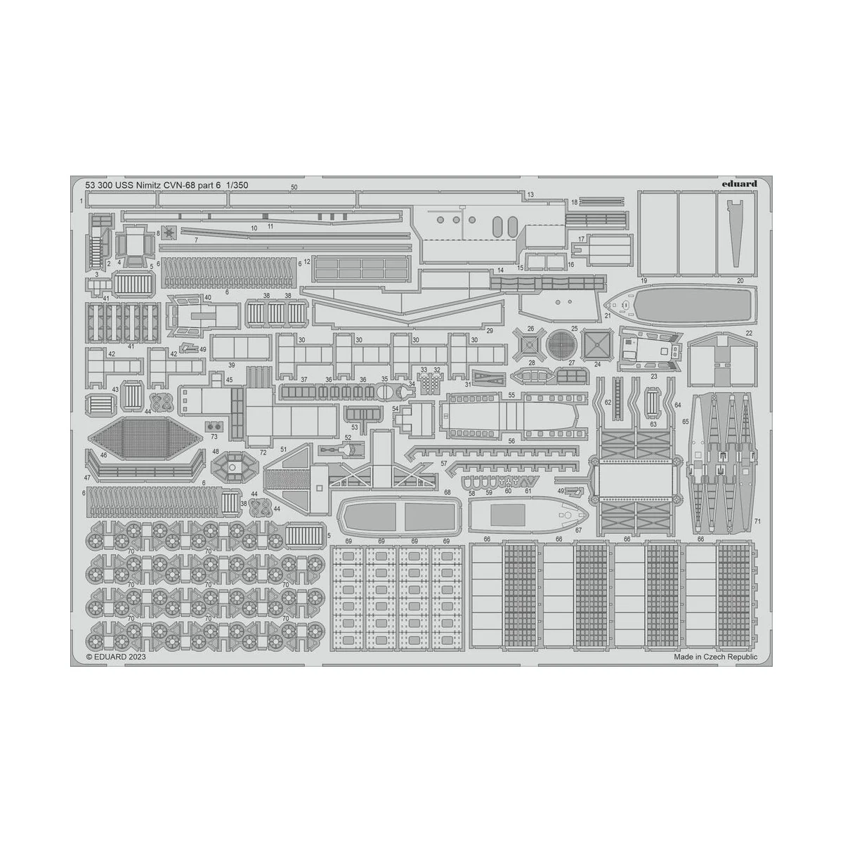 USS Nimitz CVN-68 part 6 1/350 - Eduard Accessories 53300