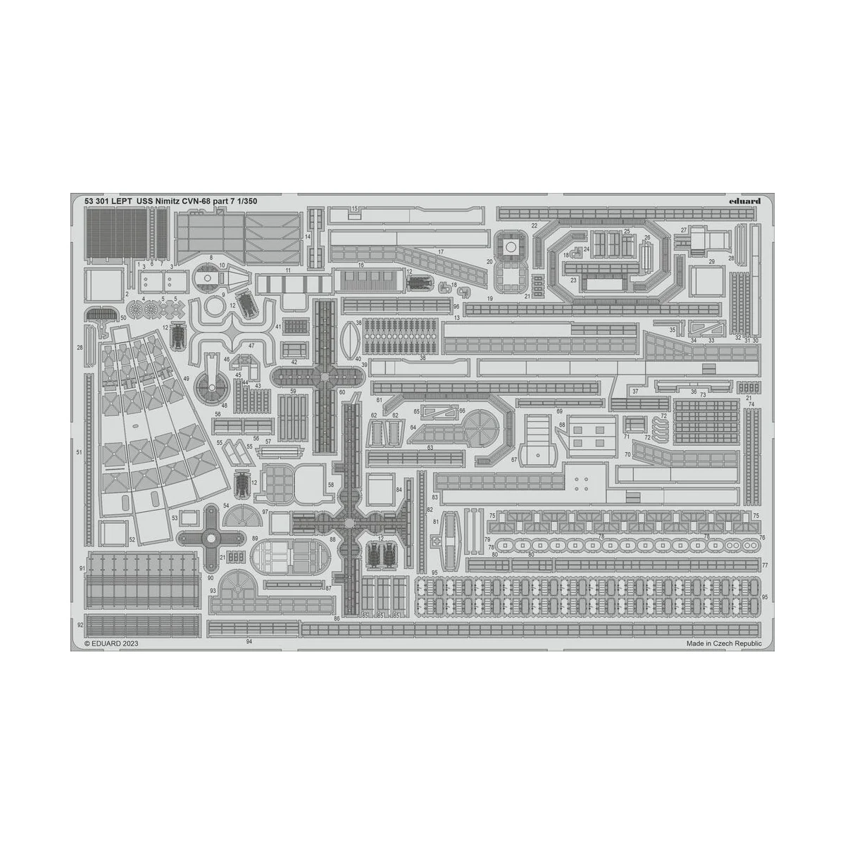 USS Nimitz CVN-68 part 7, 1/350 - Eduard Accessories 53301