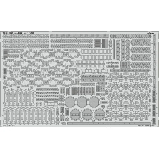 USS Iowa BB-61 part 1, 1/350 - Eduard Accessories 53302