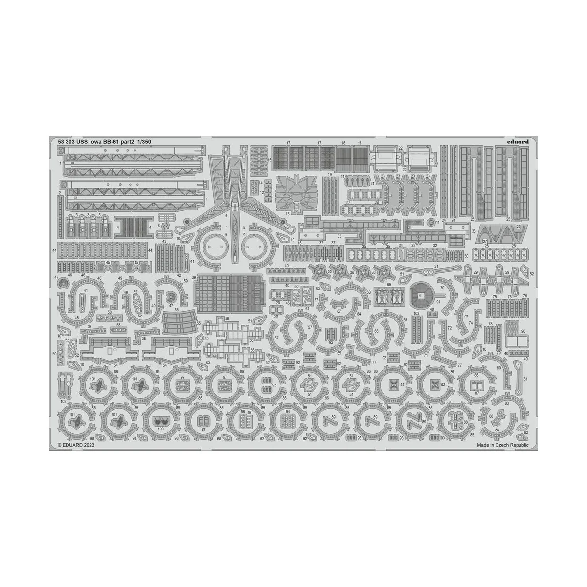 USS Iowa BB-61 part 2 1/350 - Eduard Accessories 53303