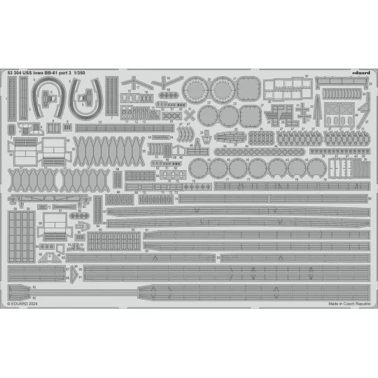 USS Iowa BB-61 part 3 1/350 HOBBY BOSS - Eduard Accessories 53304