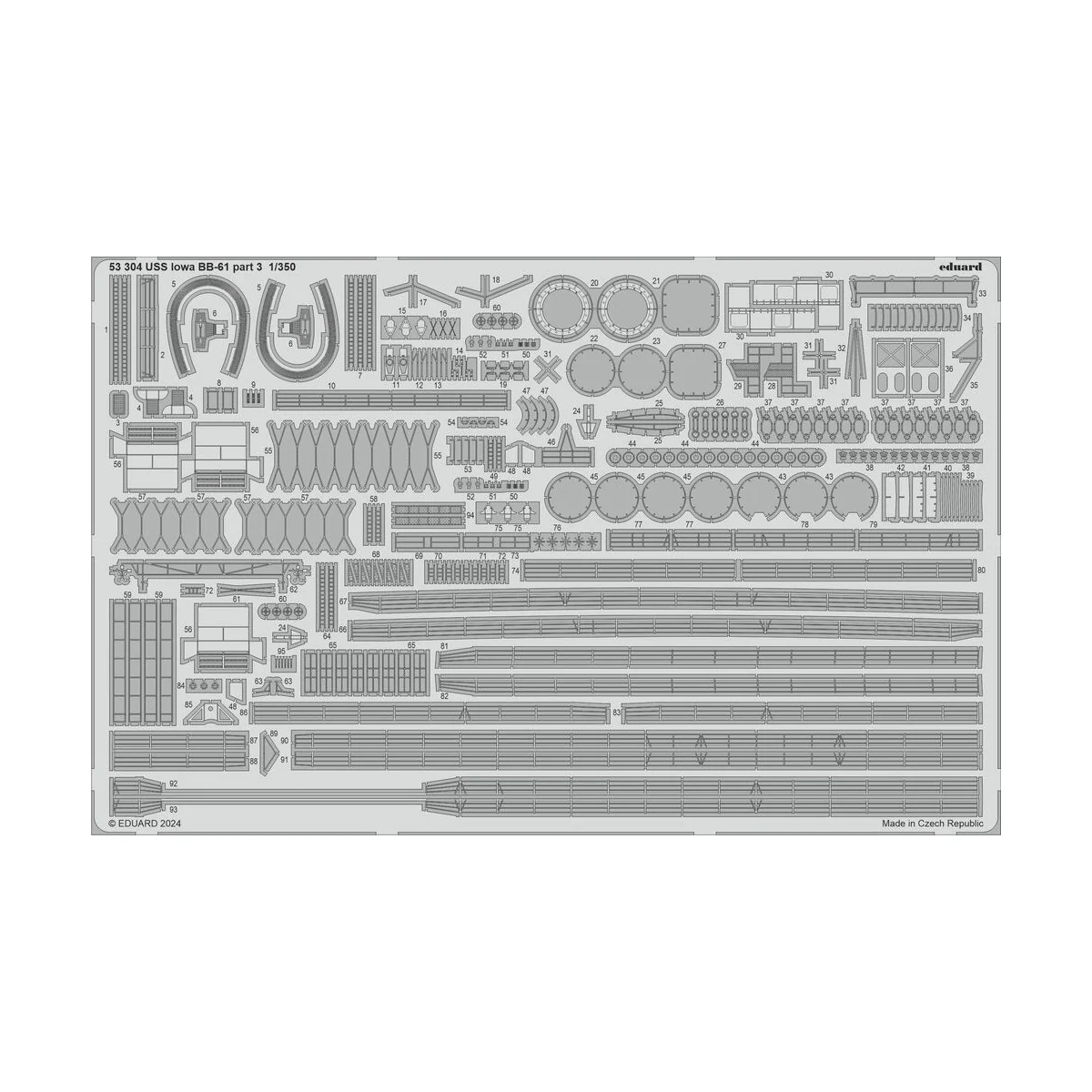 USS Iowa BB-61 part 3 1/350 HOBBY BOSS, 1/350 - Eduard Accessories ...