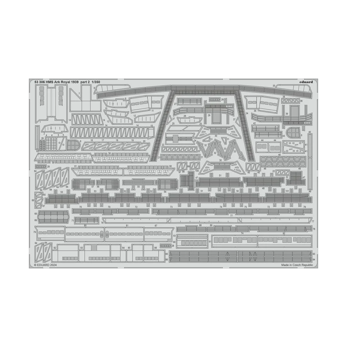 HMS Ark Royal 1939 part 2 1/350 I LOVE KIT - Eduard Accessories 53306