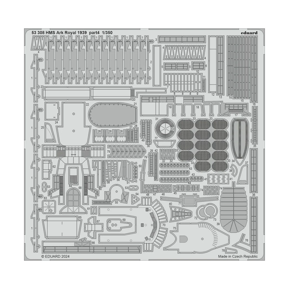 HMS Ark Royal 1939 part 4 1/350 I LOVE KIT, 1/350 - Eduard Accessor...