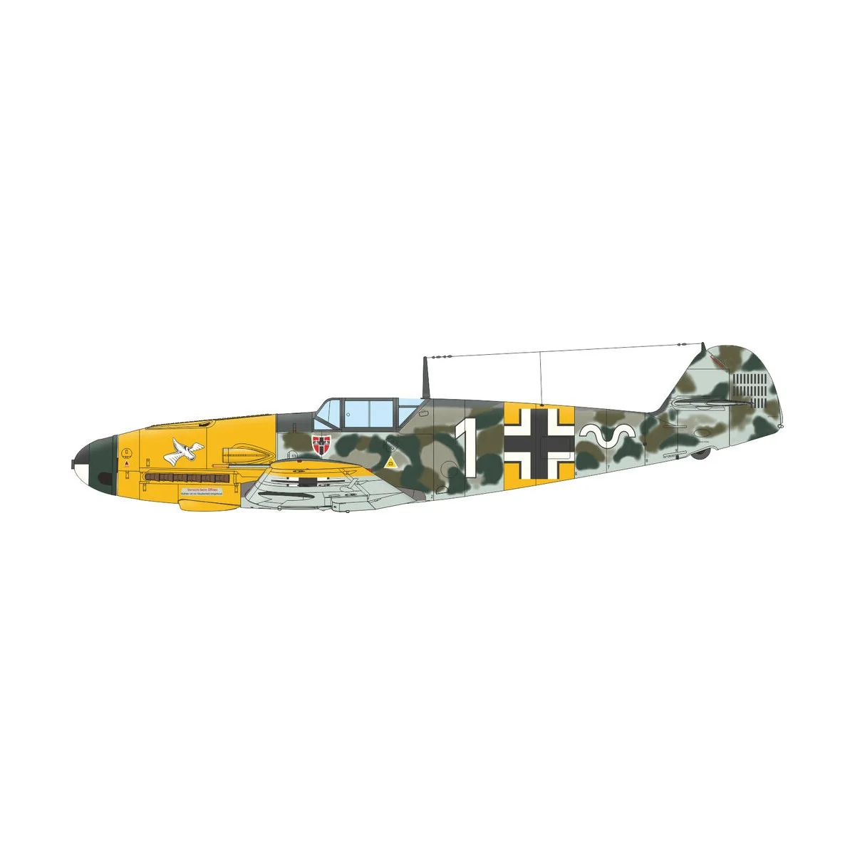 Bf 109F-2 EDUARD-WEEKEND, 1/48 - Eduard Plastic Kits 7474