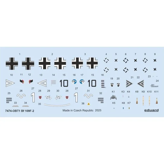 Bf 109F-2 EDUARD-WEEKEND, 1/48 - Eduard Plastic Kits 7474