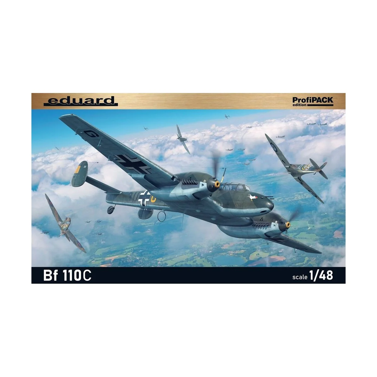 Bf 110C 1/48 Profipack, 1/48 - Eduard Plastic Kits 8209