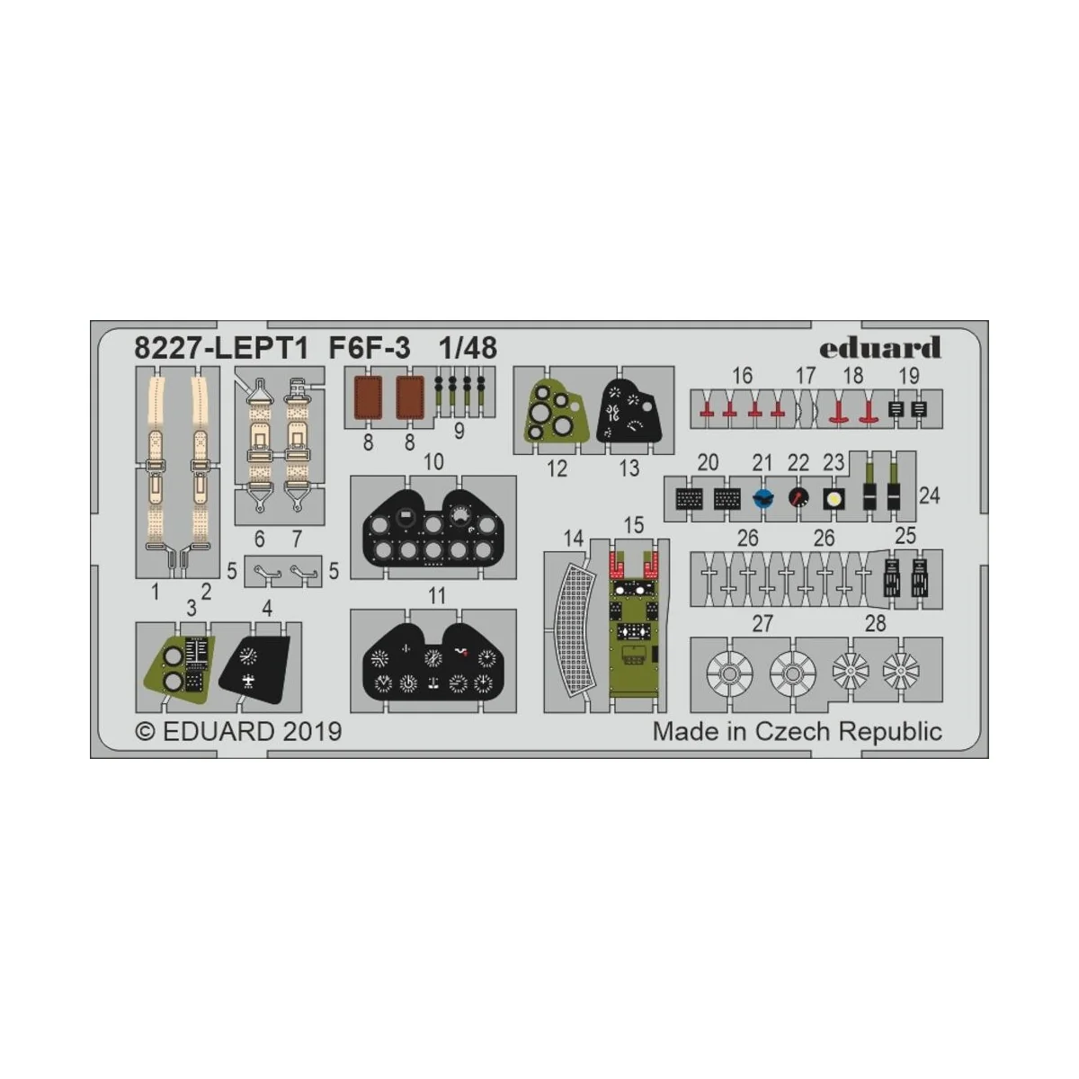 F6F-3 Profipack, 1/48 - Eduard Plastic Kits 8227