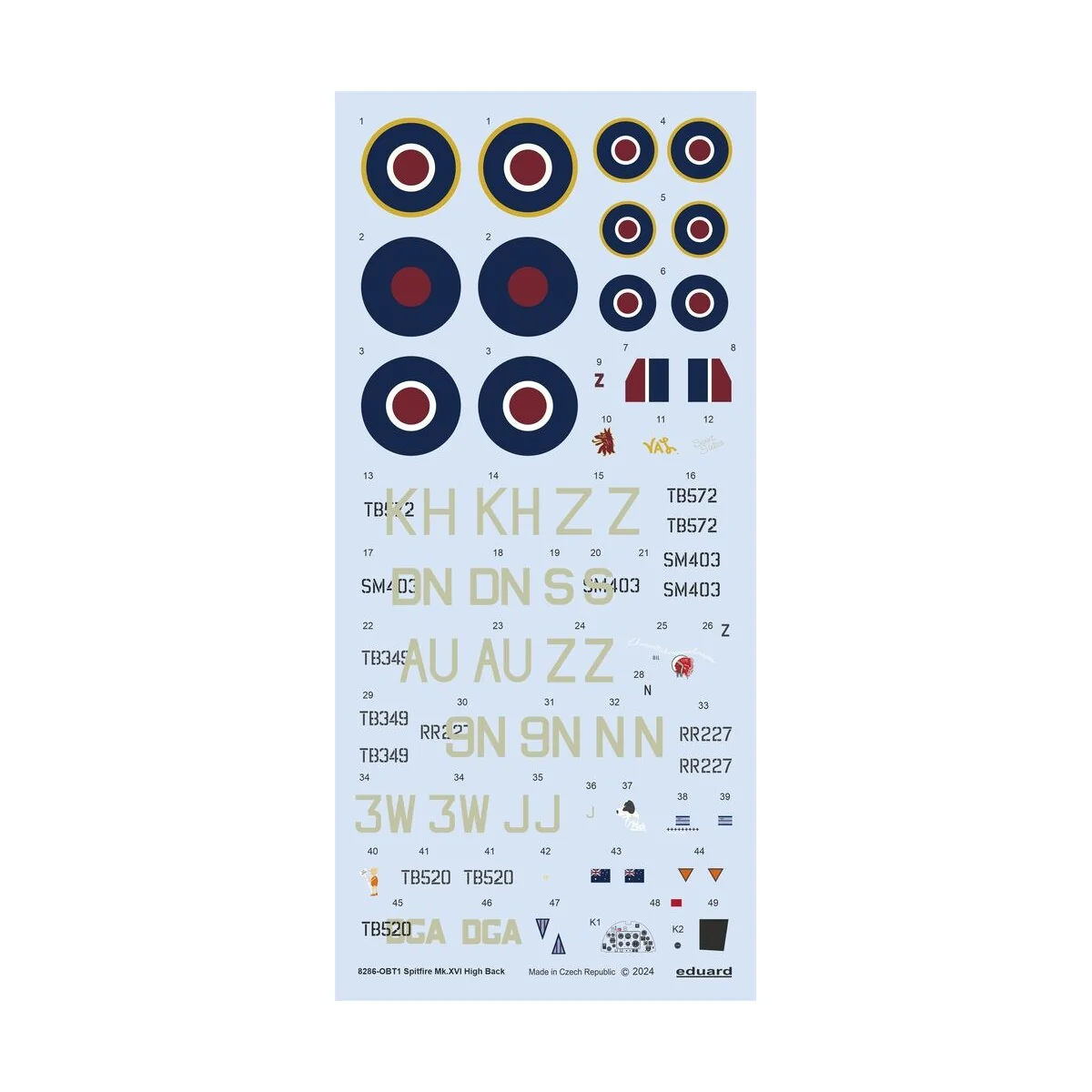 Spitfire Mk.XVI High Back 1/48 EDUARD-PROFIPACK, 1/48 - Eduard Plas...