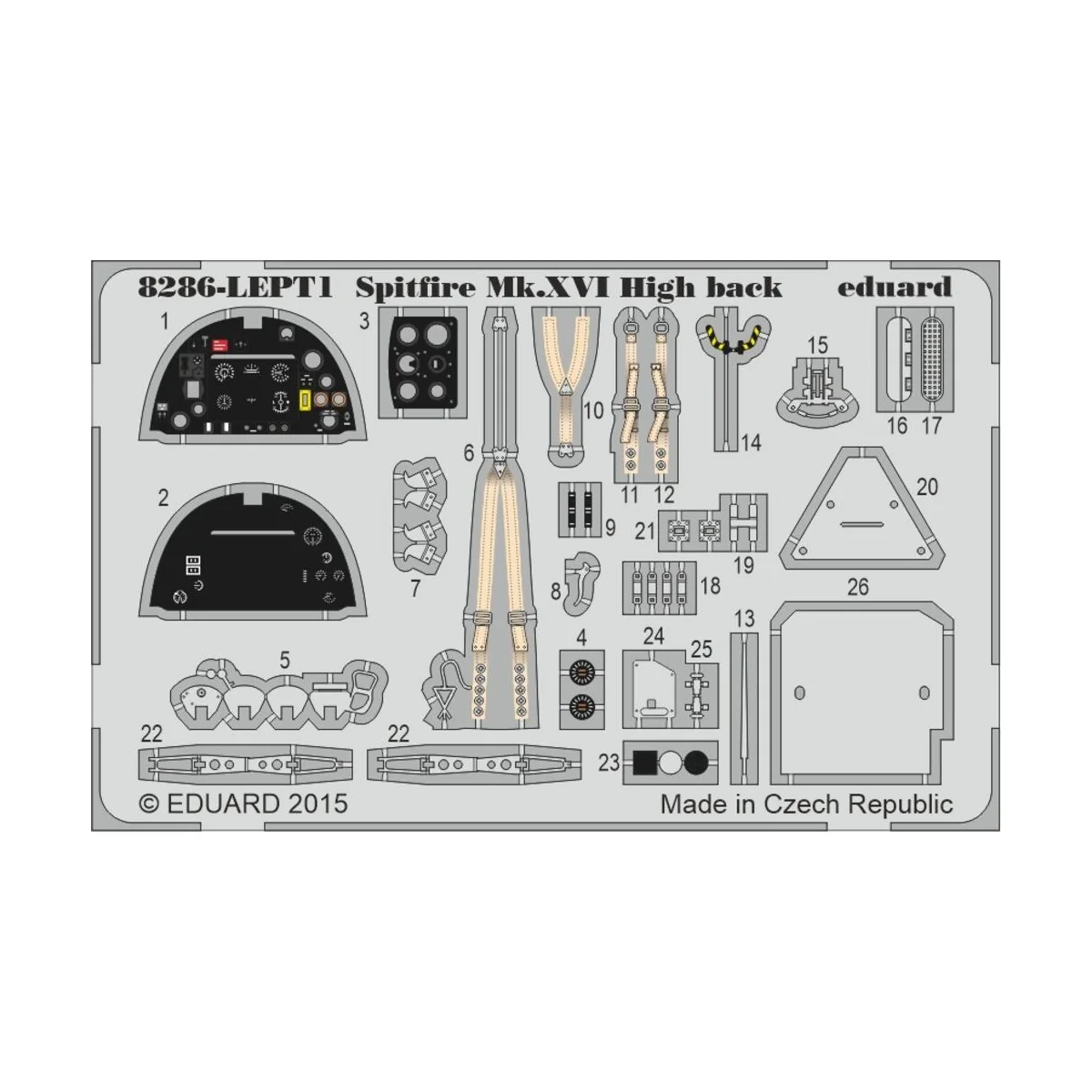 Spitfire Mk.XVI High Back 1/48 EDUARD-PROFIPACK, 1/48 - Eduard Plas...