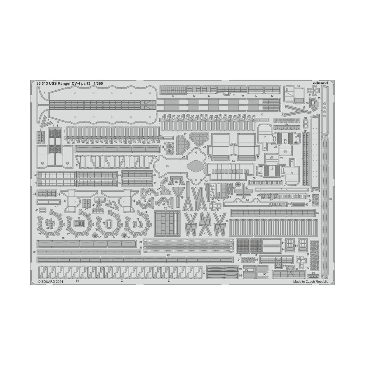 USS Ranger CV-4 part 3, 1/350 - Eduard Accessories 53313