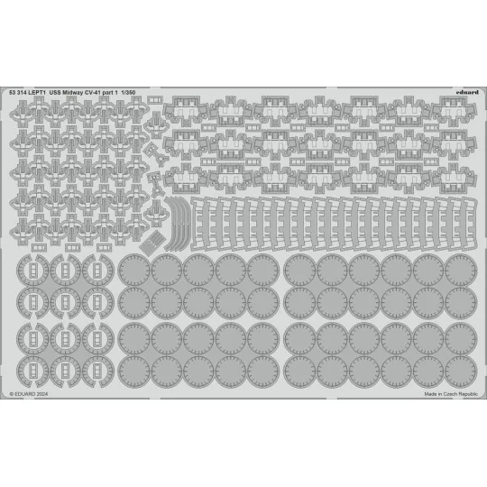 USS Midway CV-41 part 1, 1/350 - Eduard Accessories 53314