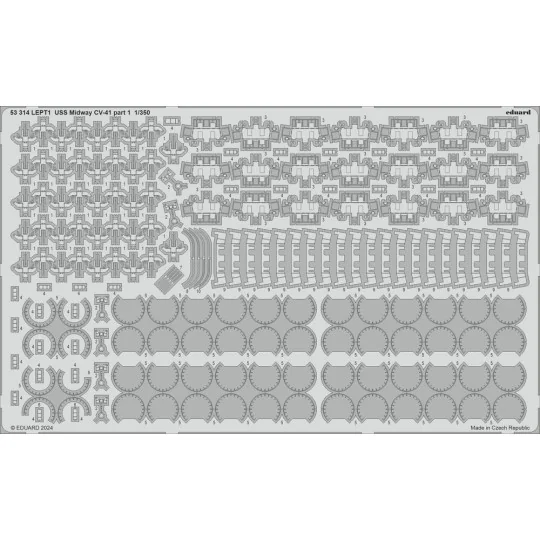 USS Midway CV-41 part 1, 1/350 - Eduard Accessories 53314