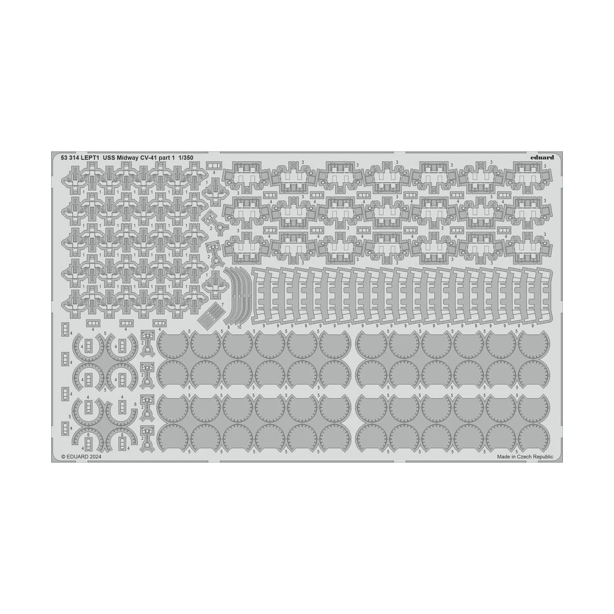 USS Midway CV-41 part 1, 1/350 - Eduard Accessories 53314