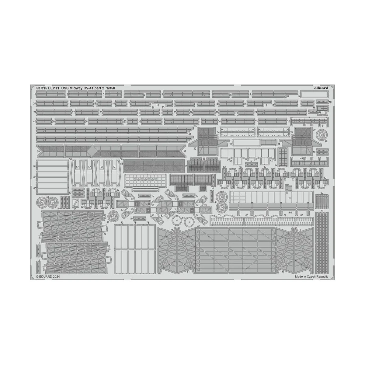 USS Midway CV-41 part 2 0 TRUMPETER - Eduard Accessories 53315