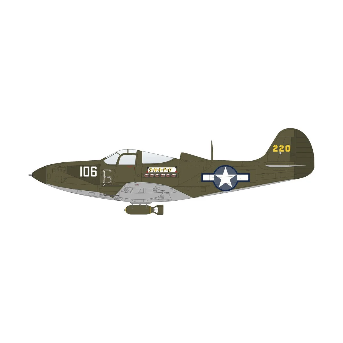 P-39Q Airacobra, Weekend Edition, 1/48 - Eduard Plastic Kits 8470