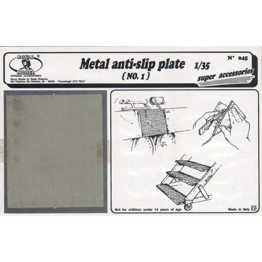 Metal anti-slip plate n.1, 1/35 - Royal Model RM045