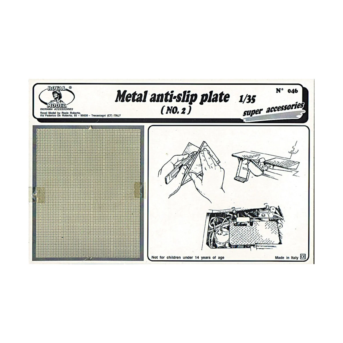 Metal anti-slip plate n.2, 1/35 - Royal Model RM046