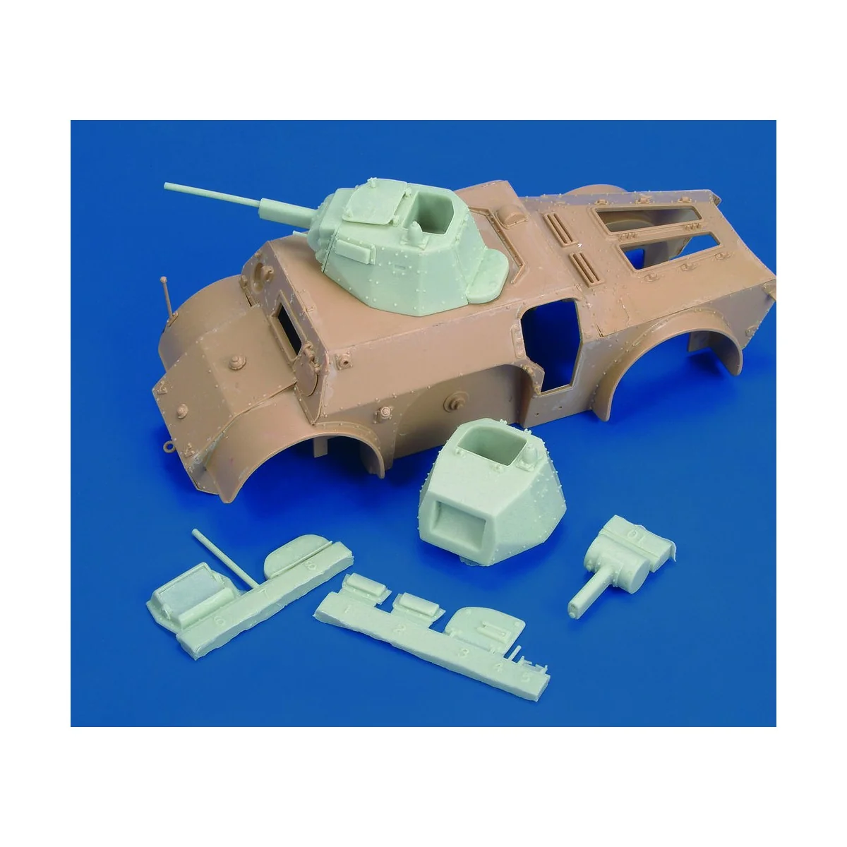 Autoblinda Ab41/L6 Turret, 1/35 - Royal Model RM478