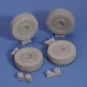 U.S. 4x4 MRAP sagged wheels, 1/35 - Royal Model RM785