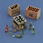 Champagne, cognac e wine bottles with crates, 1/35 - Royal Model RM801