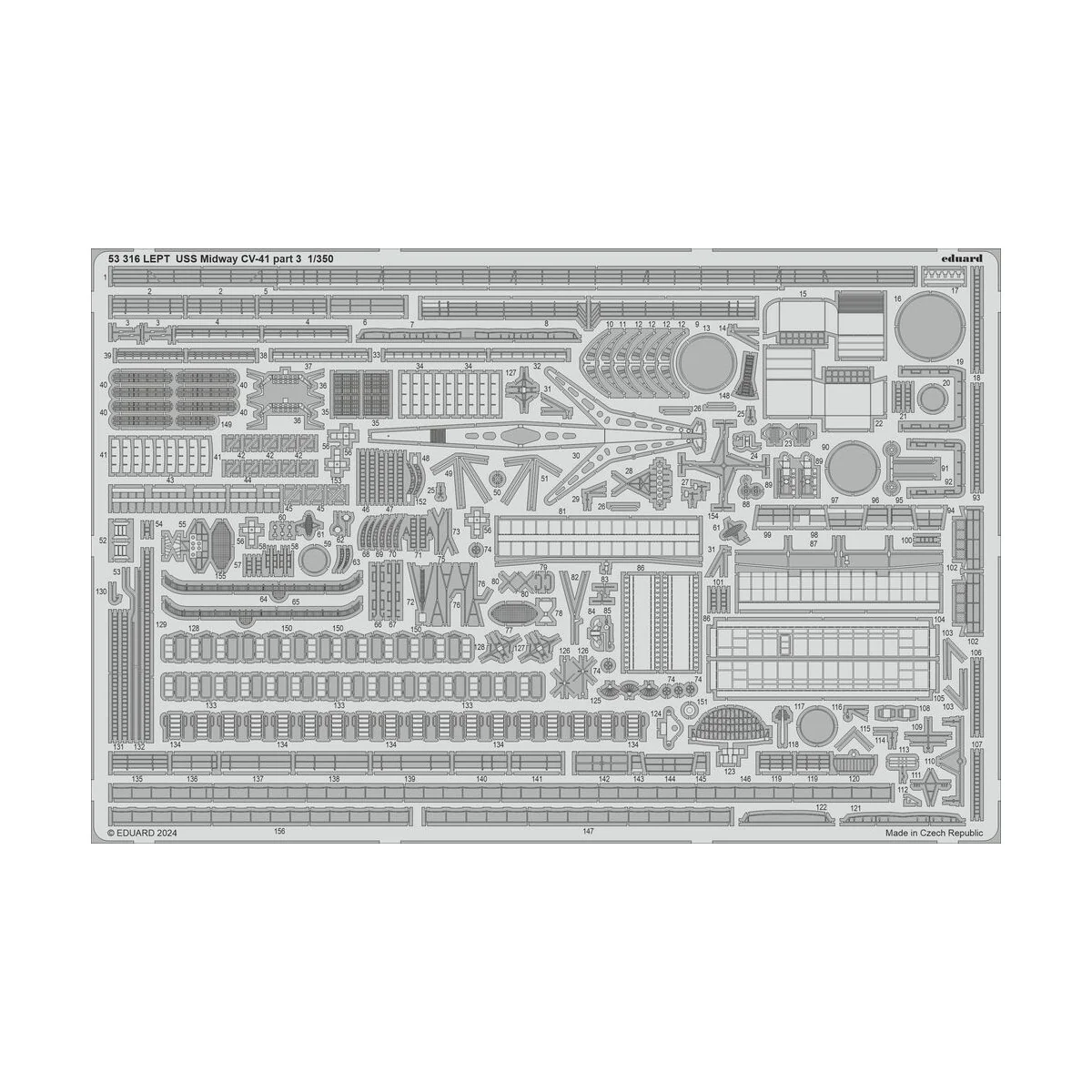USS Midway CV-41 part 3 0, 1/350 - Eduard Accessories 53316 USS Midway CV-41 part 3 0, 1/350 - Eduard Accessories 53316
