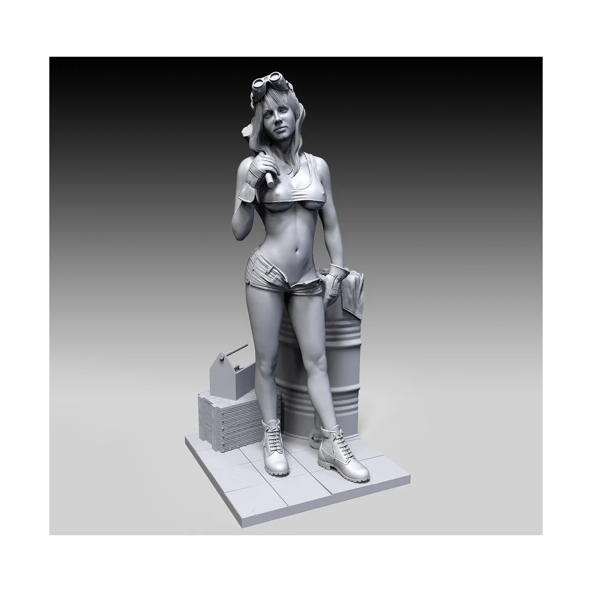 Garage girl, 1/35 - Royal Model RM856