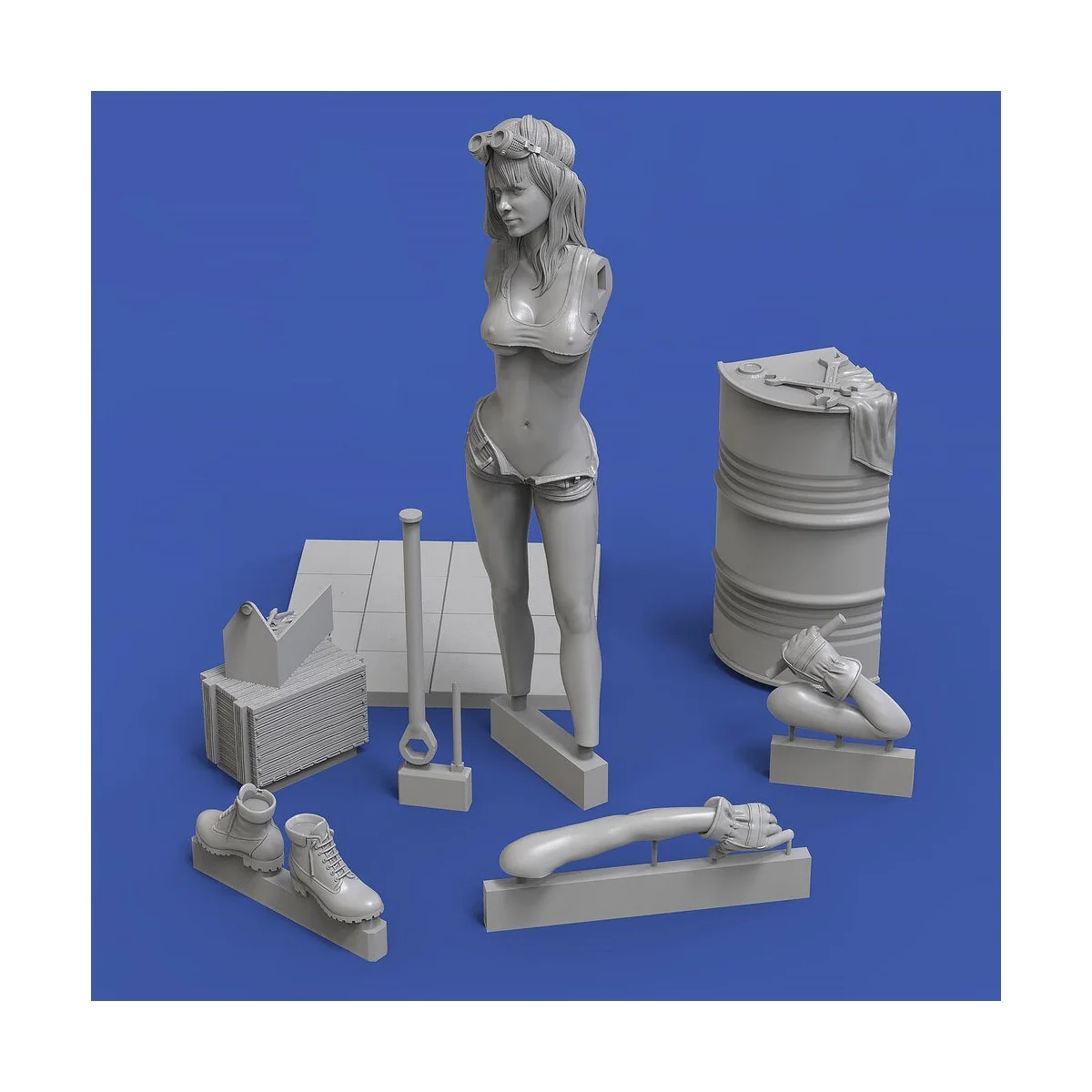 Garage girl, 1/35 - Royal Model RM856