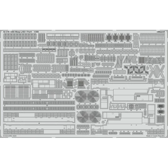 USS Wasp LHD-1 part 1 TRUMPETER, 1/350 - Eduard Accessories 53318