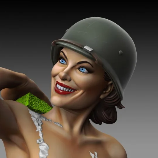 Girl taking a bath, 1/35 - Royal Model RM885