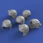 U.S. tanker helmets-WWII set, 1/35 - Royal Model RM892